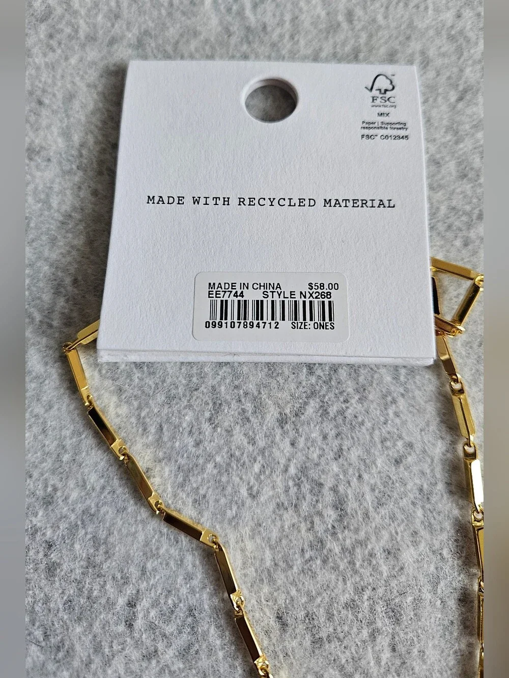Madewell Engine Turned Lapis Heart Charm Necklace - Picture 14 of 14